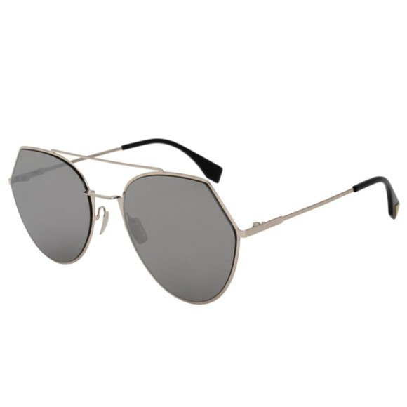 Fendi Grey Eyeline Pilot Sunglasses - Picture 2 of 5